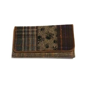 Skate Store Wallet Skulls & Plaid Fabric